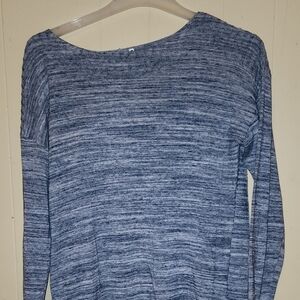 Lea & Nicole Large, light blue long sleeve T shirt.